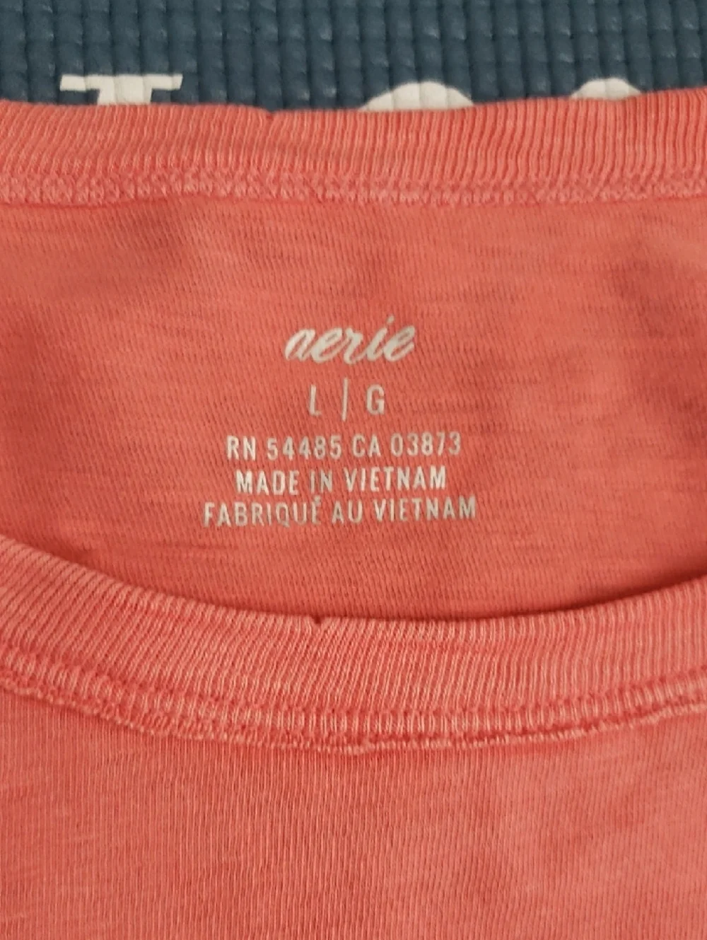 Aerie Cotton Tee Coral - Picture 2 of 7